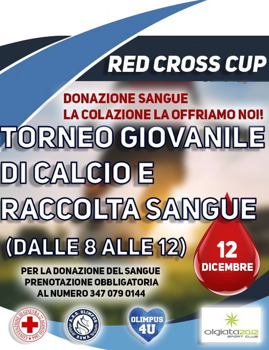Red Cross Cup: il torneo giovanile di calcio e la raccolta di sangue 
