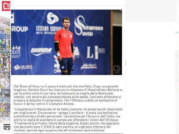 L'intervista a Daniele Ducci su Calcio a 5 Live
