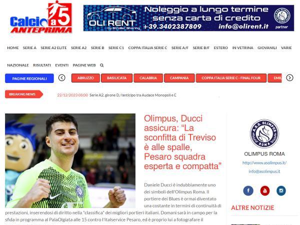 L'intervista a Daniele Ducci su Calcio a 5 Anteprima
