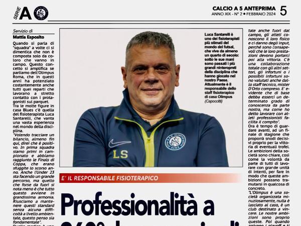 Le interviste a Rudinei Tres ed al responsabile fisioterapico Luca Santarelli su Calcio a 5 Anteprima