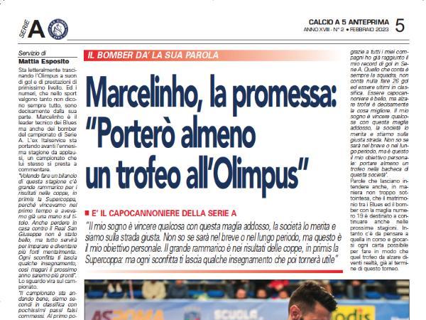 Le interviste a Daniele Intoppa e a Marcelinho nel magazine di Calcio a 5 Anteprima