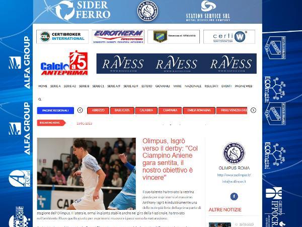 L'intervista ad Antonino Isgrò su Calcio a 5 Anteprima