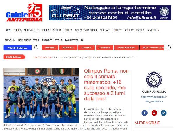 L'intervista al Direttore Generale Alessandro Angelucci su Calcio a 5 Anteprima