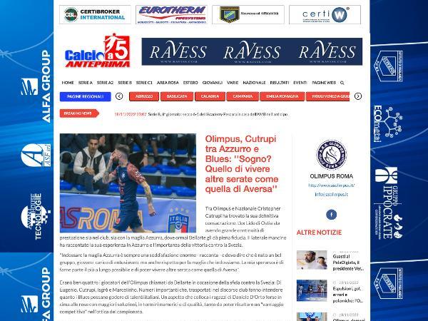 L'intervista a Christopher Cutrupi su Calcio a 5 Anteprima