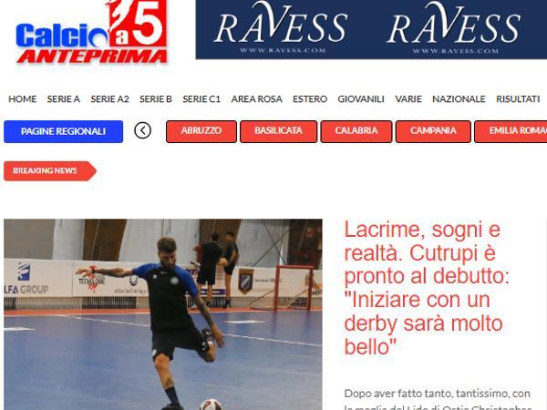 L'intervista a Christopher Cutrupi su Calcio a 5 Anteprima