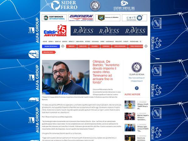 L'intervista al DS Adriano De Bartolo su Calcio a 5 Anteprima
