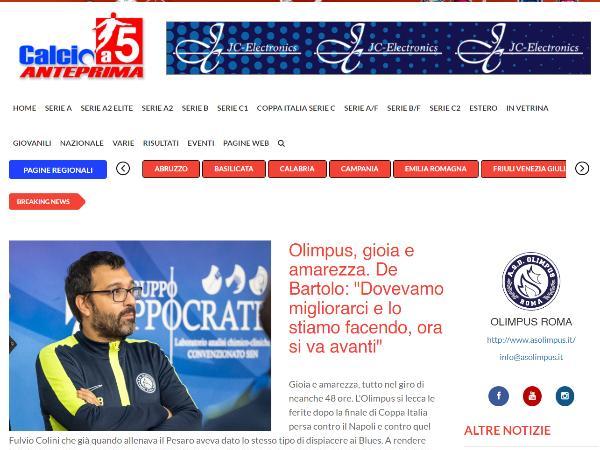 L'intervista al Direttore Sportivo Adriano De Bartolo su Calcio a 5 Anteprima