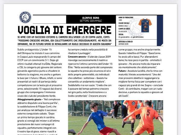 Le pagine dell'edizione del 17.05.2023 di Calcio a 5 Live dedicate all'Olimpus Roma