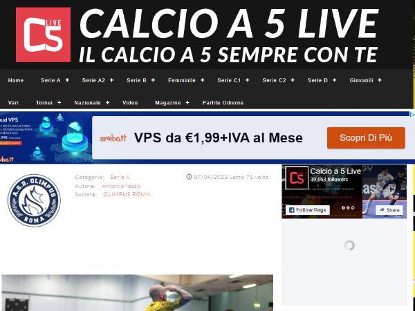L'intervista ad Angelo Schininà su Calcio a 5 Live