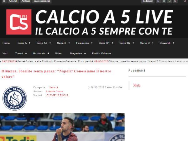 L'intervista a Joselito su Calcio a 5 Live