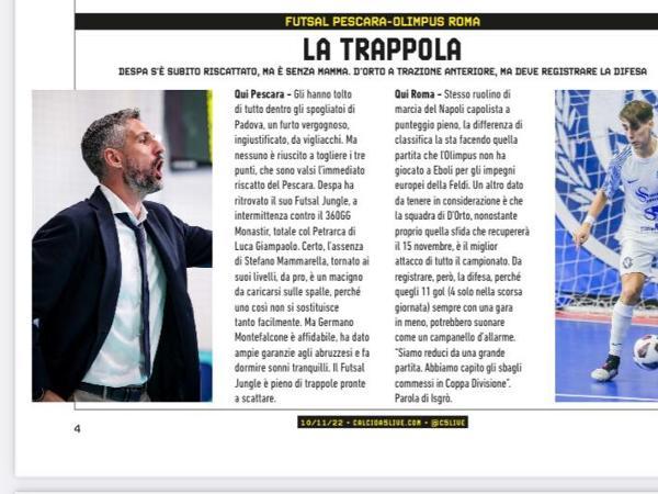 Le interviste a Nicola Cutrignelli e Andrea Vergari su Calcio a 5 Live