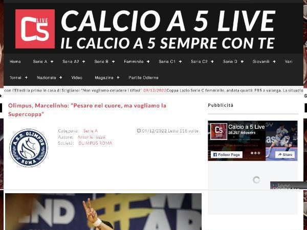 L'intervista a Marcelinho su Calcio a 5 Live