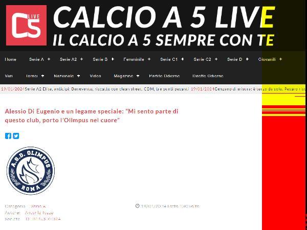 L'intervista ad Alessio Di Eugenio su Calcio a 5 Live