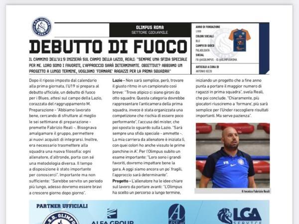Le interviste ad Alessio di Eugenio e Mr. Fabrizio Reali dell'edizione del 19.10.22 di Calcio a 5 Live