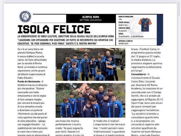 Le interviste al preparatore atletico, il Prof. Gianluca Briotti e al Direttore della Scuola calcio, Fabio Eleuteri su Calcio a 5 Live