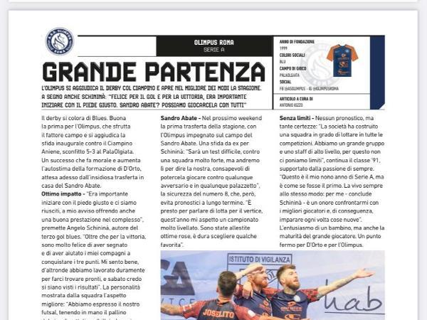 Le interviste ad Angelo Schinina' ed al Direttore Generale Alessandro Angelucci su Calcio a 5 Live