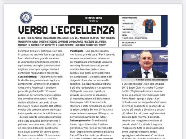 Le interviste ad Angelo Schinina' ed al Direttore Generale Alessandro Angelucci su Calcio a 5 Live
