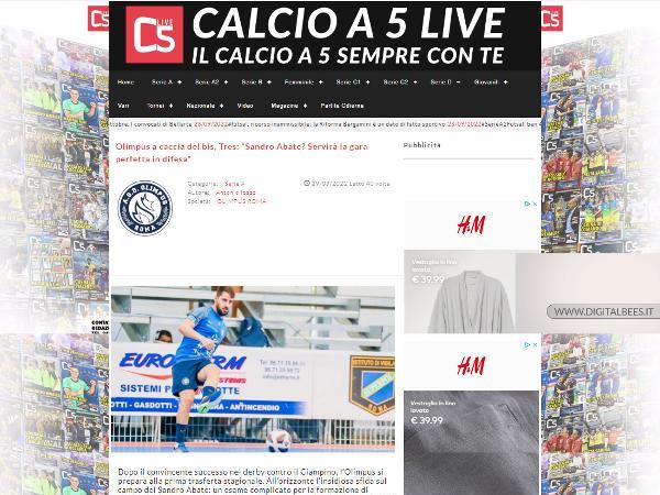 L'intervista a Rudinei Tres su Calcio a 5 Live