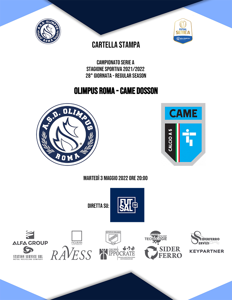 Cartella Stampa Olimpus Roma - Came Dosson