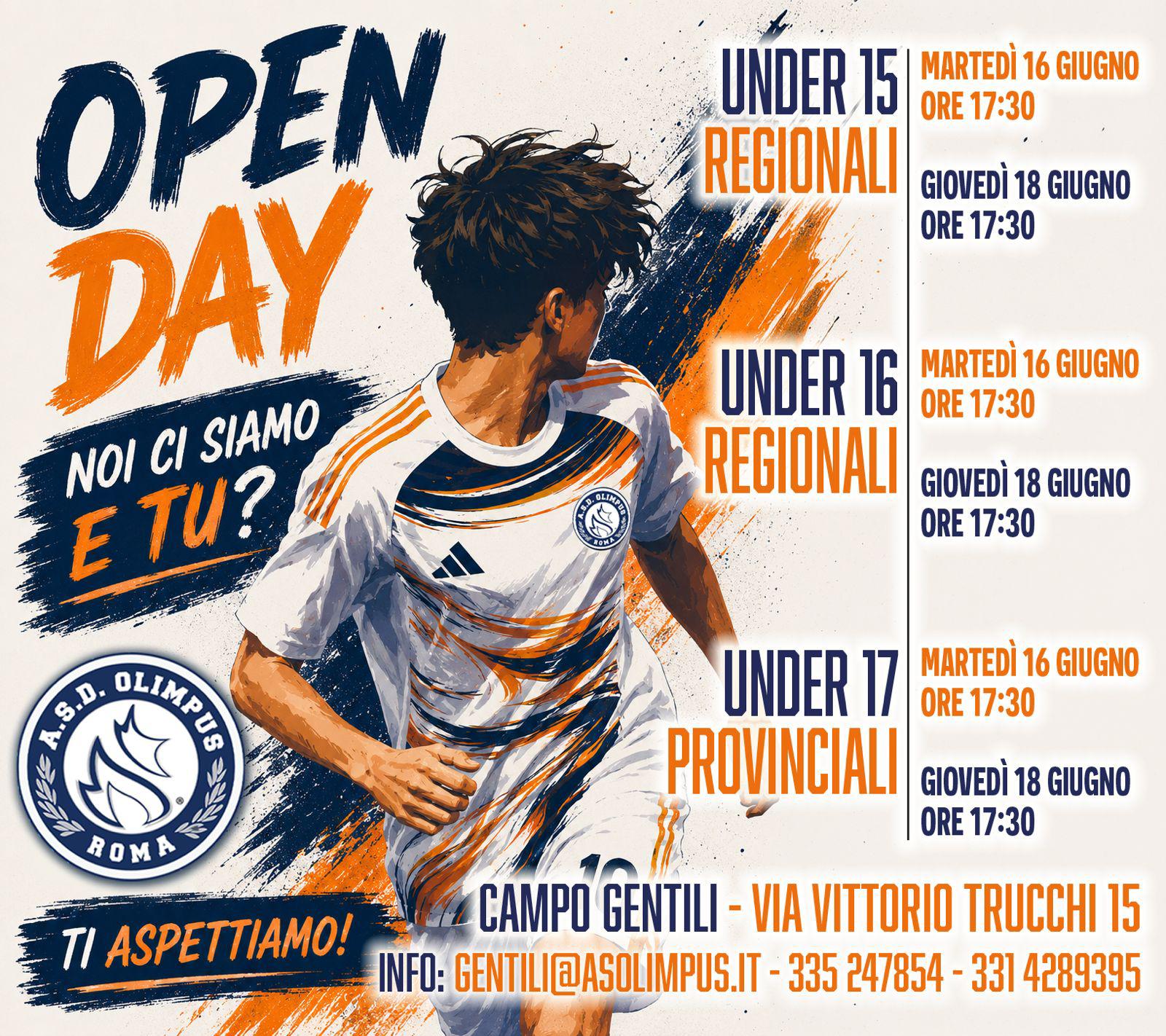 Stagione 26/27 | Open day