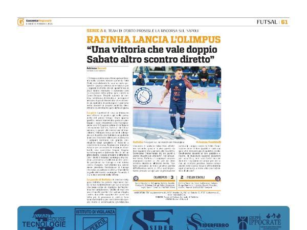 Le interviste a Rafinha e a Daniele Filippo su Gazzetta Regionale