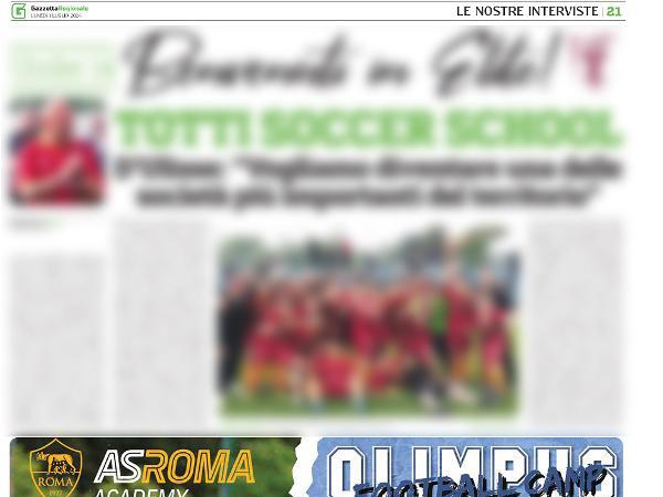 Le pagine dell'edizione del 01.07.2024 di Gazzetta Regionale dedicate all'Olimpus Roma