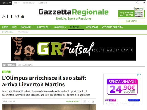 Gazzetta Regionale, la presentazione in Blues di Lieverton Martins