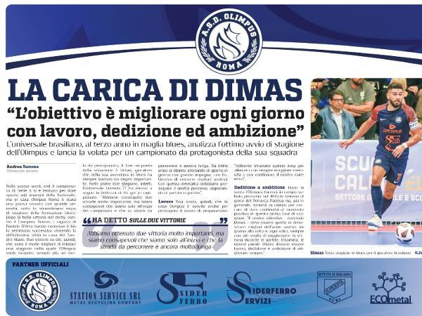 Le pagine dell'edizione del 10.10.22 di Gazzetta Regionale dedicate all'Olimpus Roma