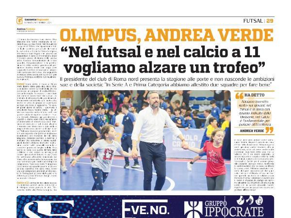 L'intervista al Presidente Andrea Verde su Gazzetta Regionale