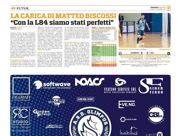 Le interviste a Matteo Biscossi e Federico Cotugno su Gazzetta Regionale