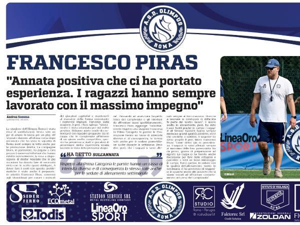 L'intervista a Francesco Piras su Gazzetta Regionale