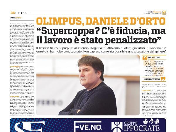 L'intervista al Mister Daniele D'Orto su Gazzetta Regionale