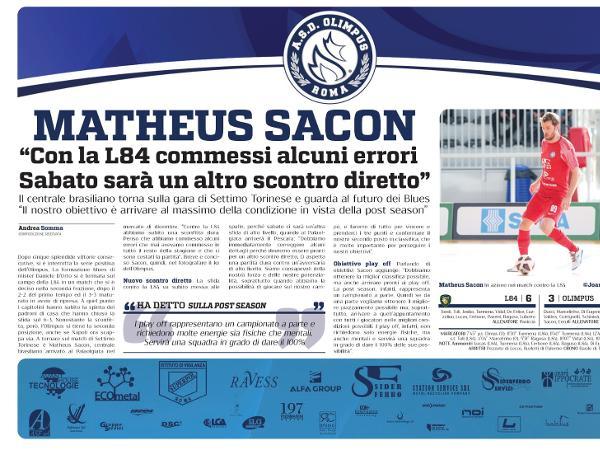 Le interviste a Matheus Sacon e Federico Cotugno su Gazzetta Regionale