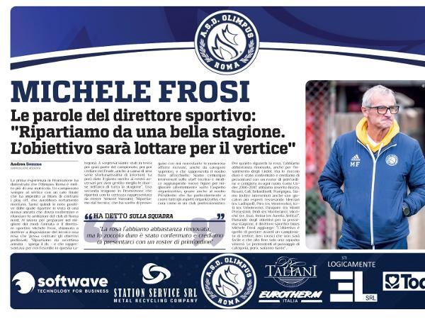 L'intervista al Direttore Sportivo Michele Frosi su Gazzetta Regionale